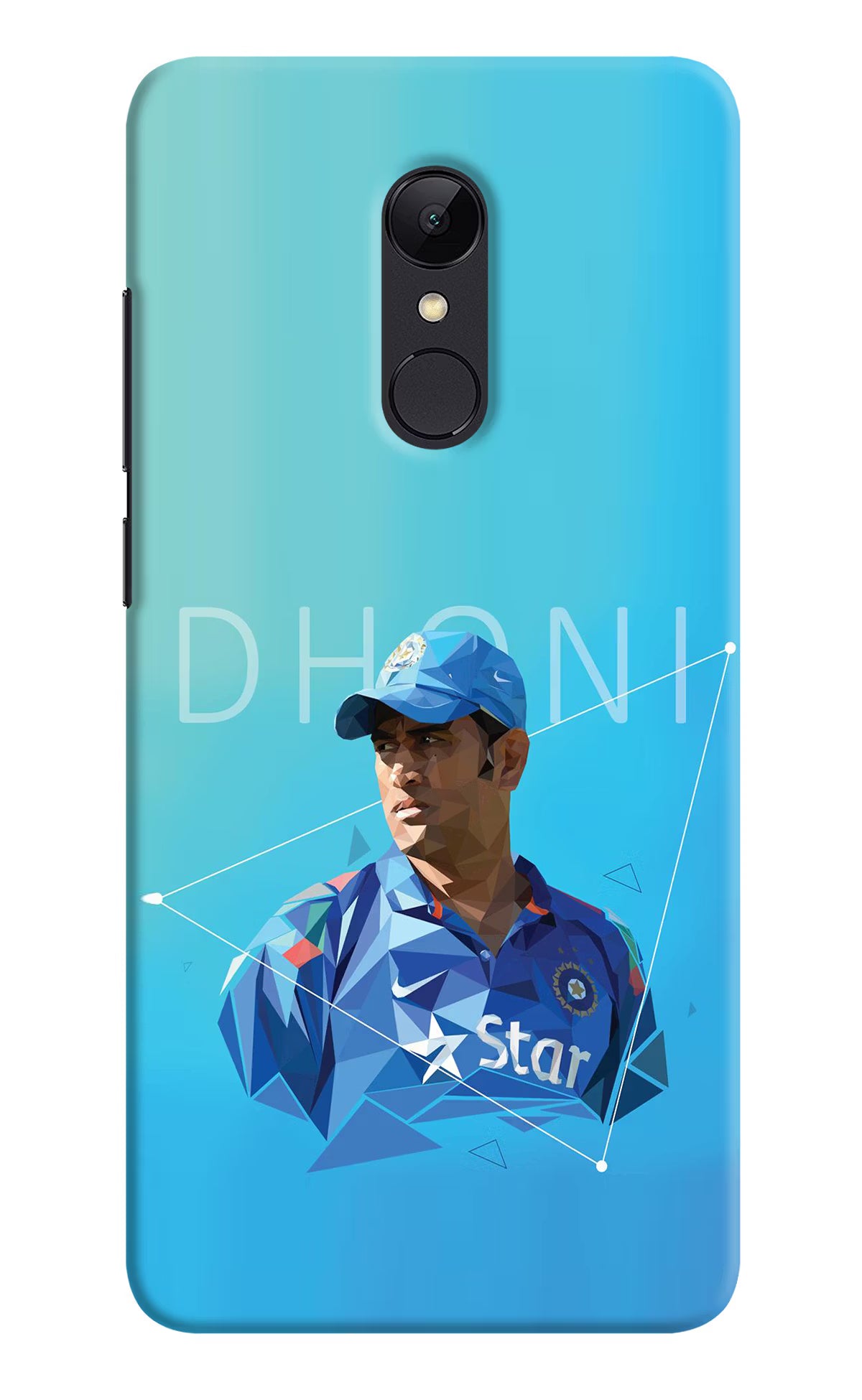 Dhoni Artwork Redmi Note 4 Hard Case Back Cover by Casekaro