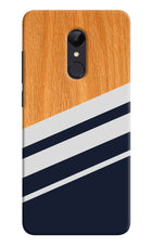 Blue and white wooden Redmi Note 4 Hard Case Back Cover by Casekaro