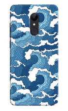 Blue Waves Redmi Note 4 Hard Case Back Cover by Casekaro