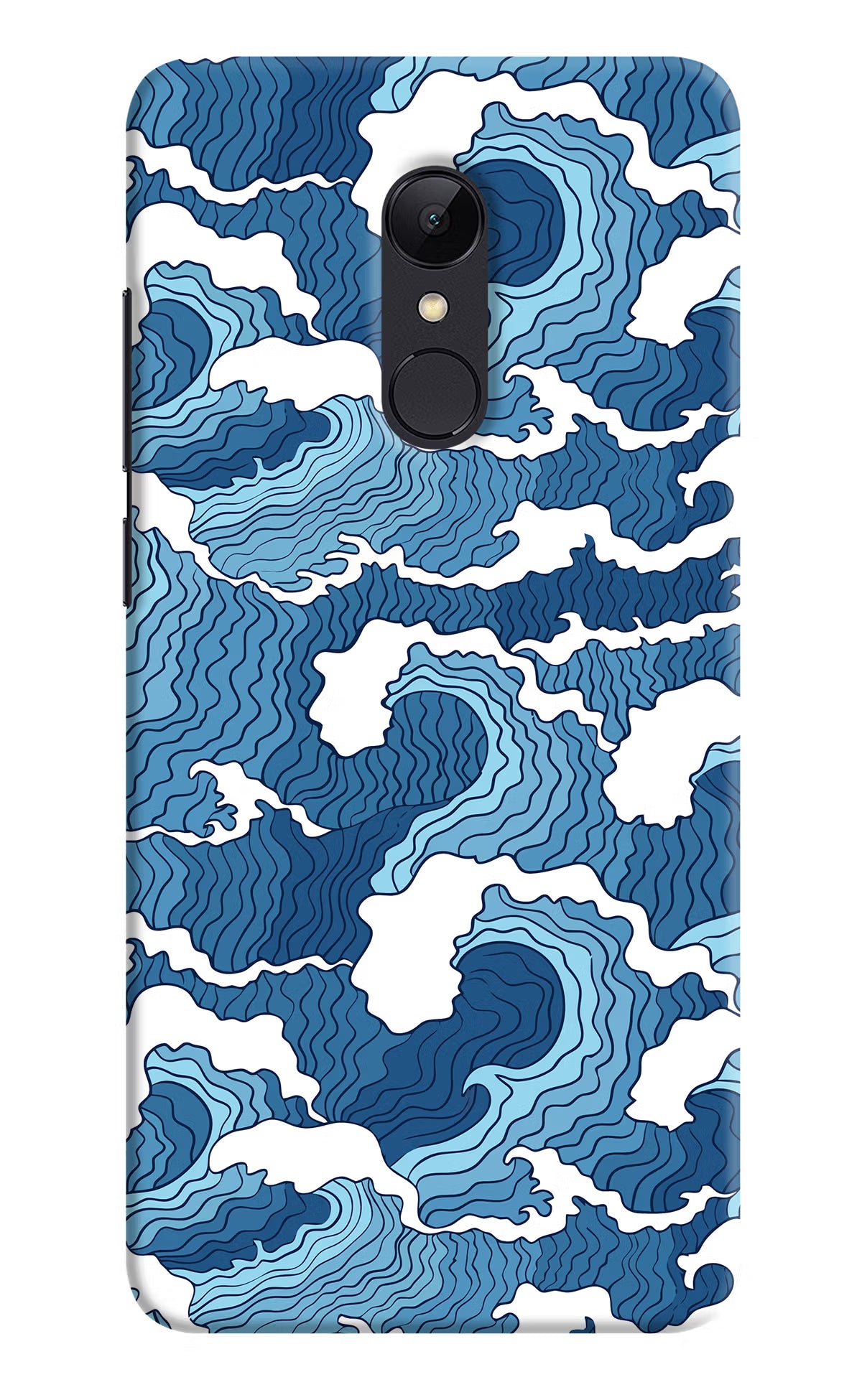 Blue Waves Redmi Note 4 Hard Case Back Cover by Casekaro