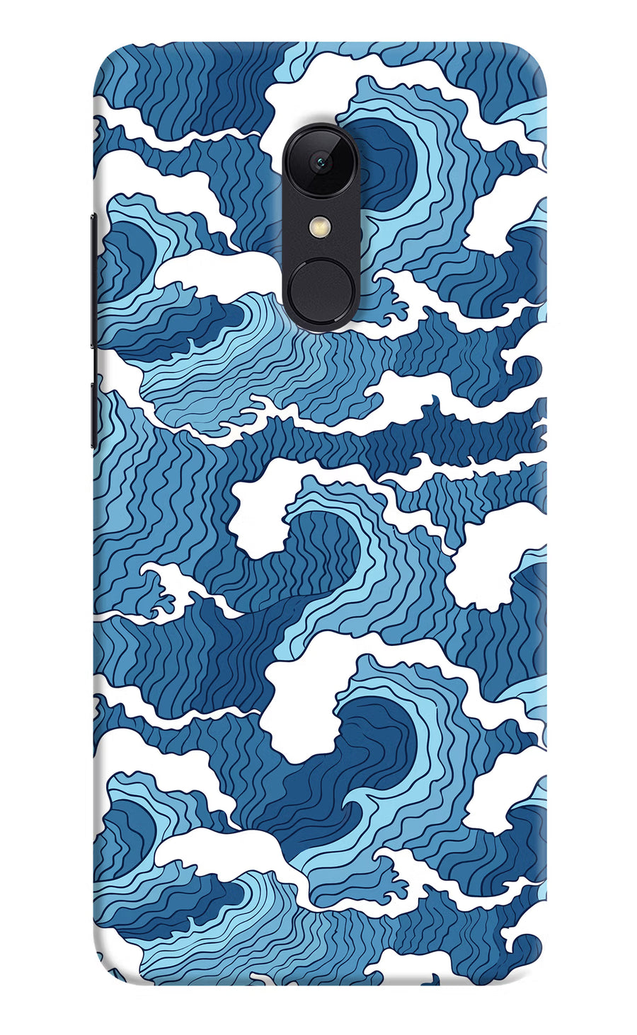 Blue Waves Redmi Note 4 Back Cover, Hard case