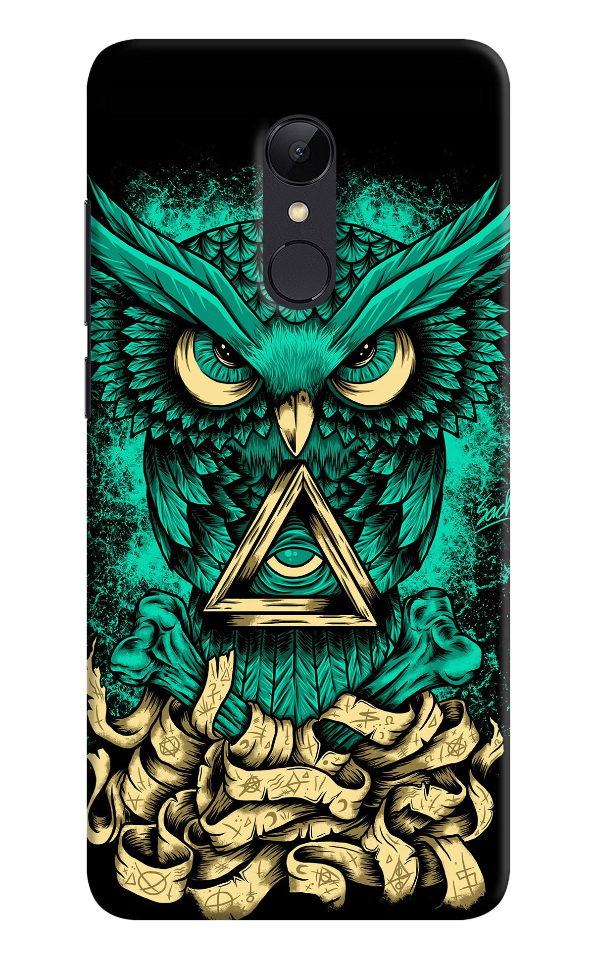 Green Owl Redmi Note 4 Hard Case Back Cover by Casekaro