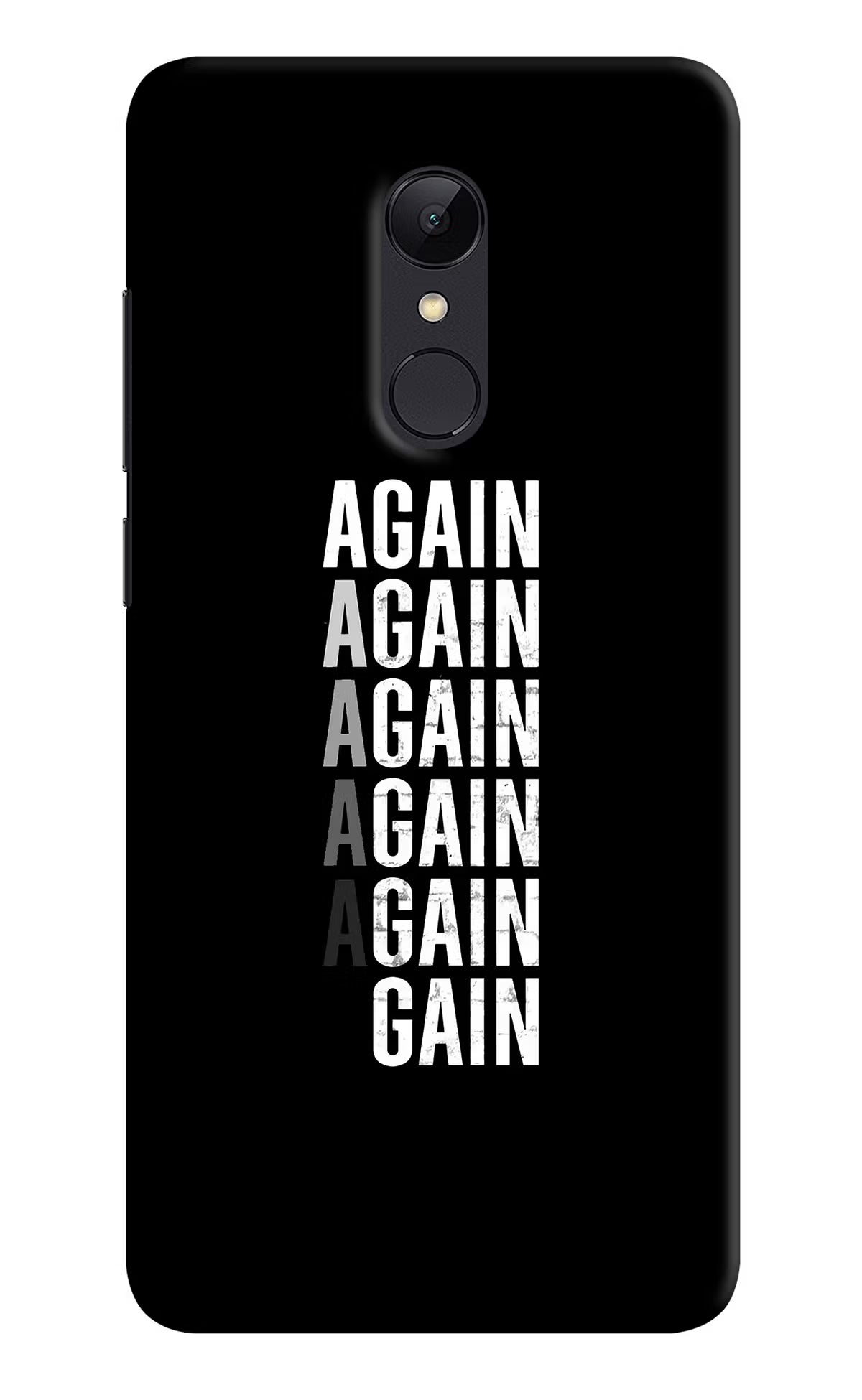 Again Again Gain Redmi Note 4 Hard Case Back Cover by Casekaro