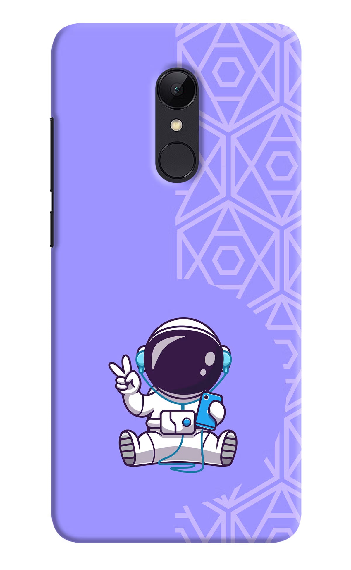 Cute Astronaut Chilling Redmi Note 4 Hard Case Back Cover by Casekaro