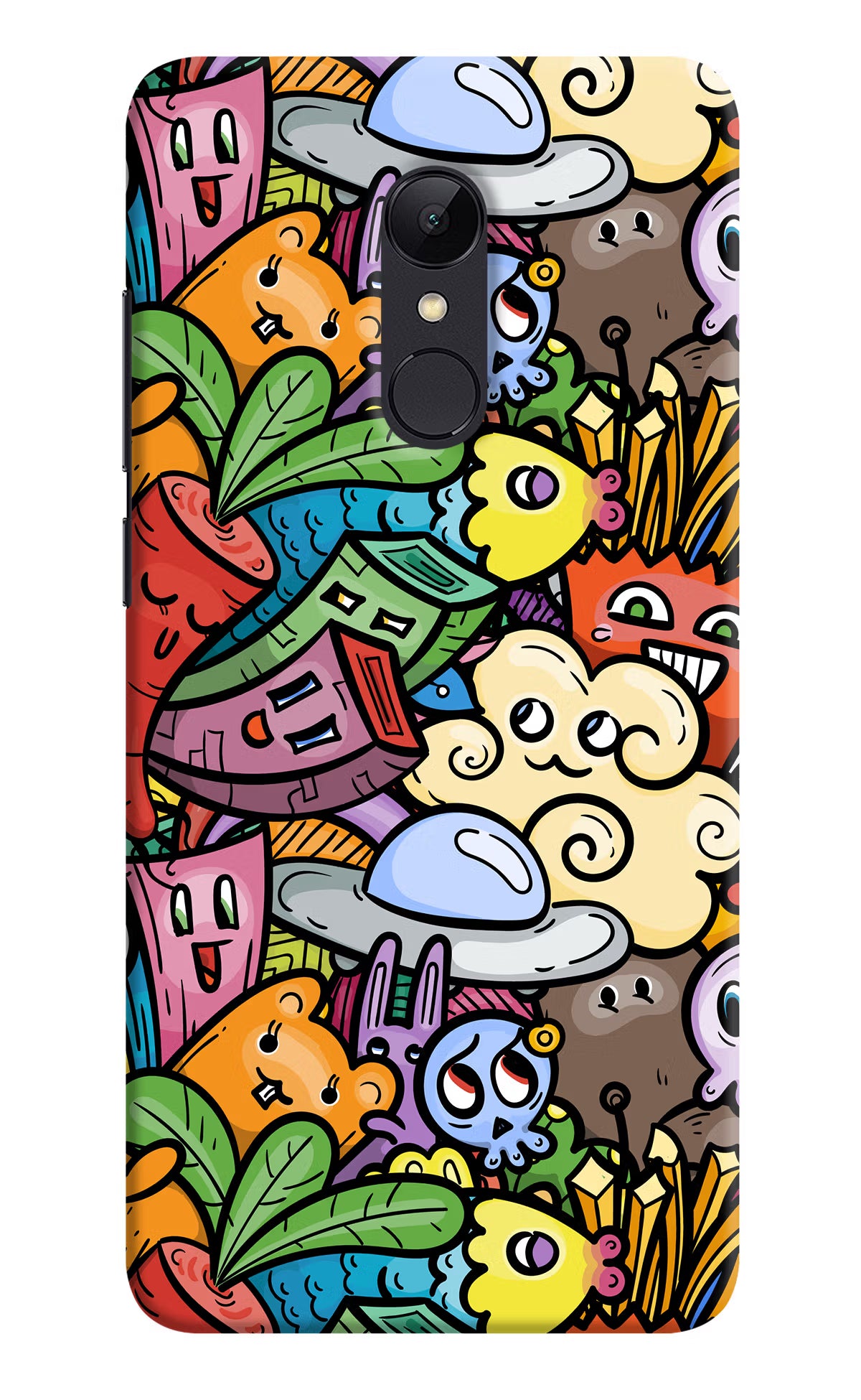 Veggie Doodle Redmi Note 4 Hard Case Back Cover by Casekaro