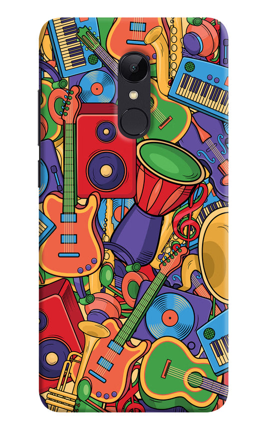 Music Instrument Doodle Redmi Note 4 Hard Case Back Cover by Casekaro