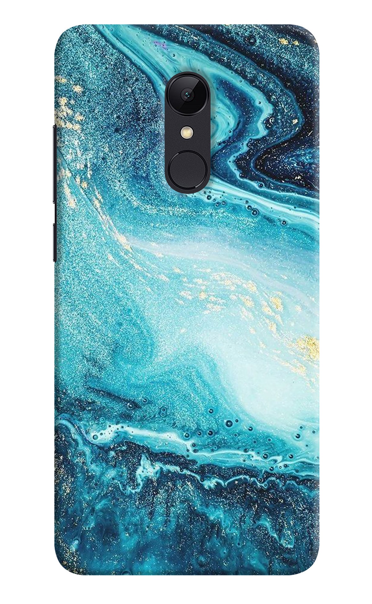 Blue Glitter Marble Redmi Note 4 Back Cover