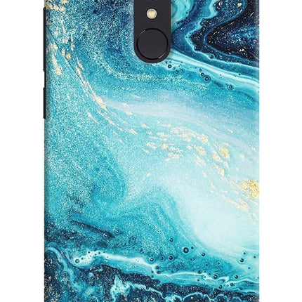 Blue Glitter Marble Redmi Note 4 Hard Case Back Cover by Casekaro