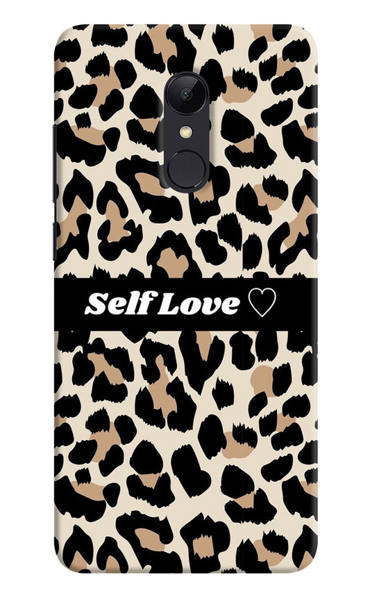 Leopard Print Self Love Redmi Note 4 Back Cover