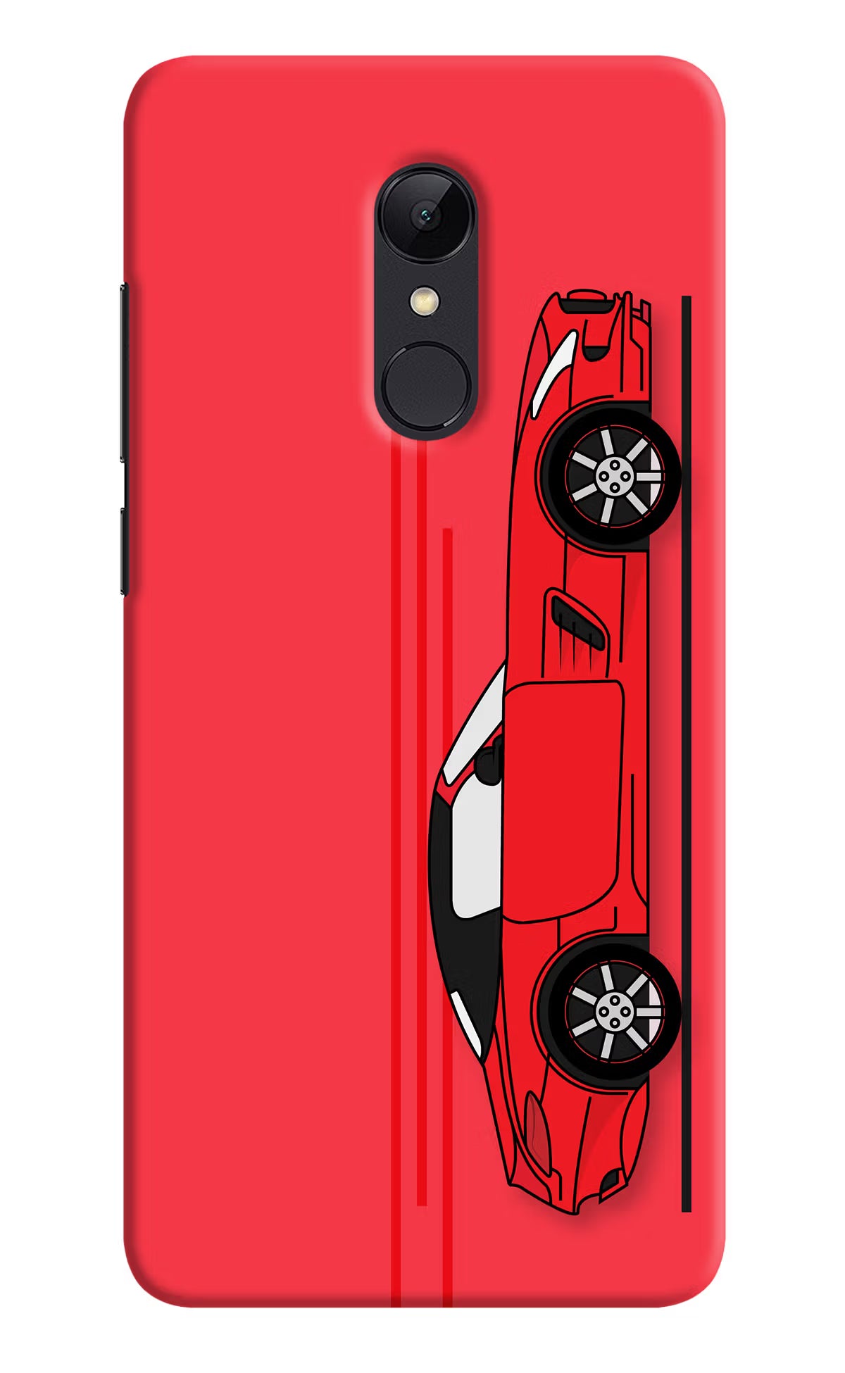 Red Velocity Redmi Note 4 Hard Case Back Cover by Casekaro