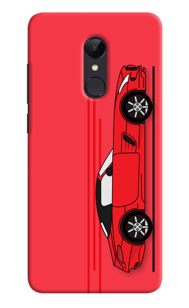 Red Velocity Redmi Note 4 Hard Case Back Cover by Casekaro