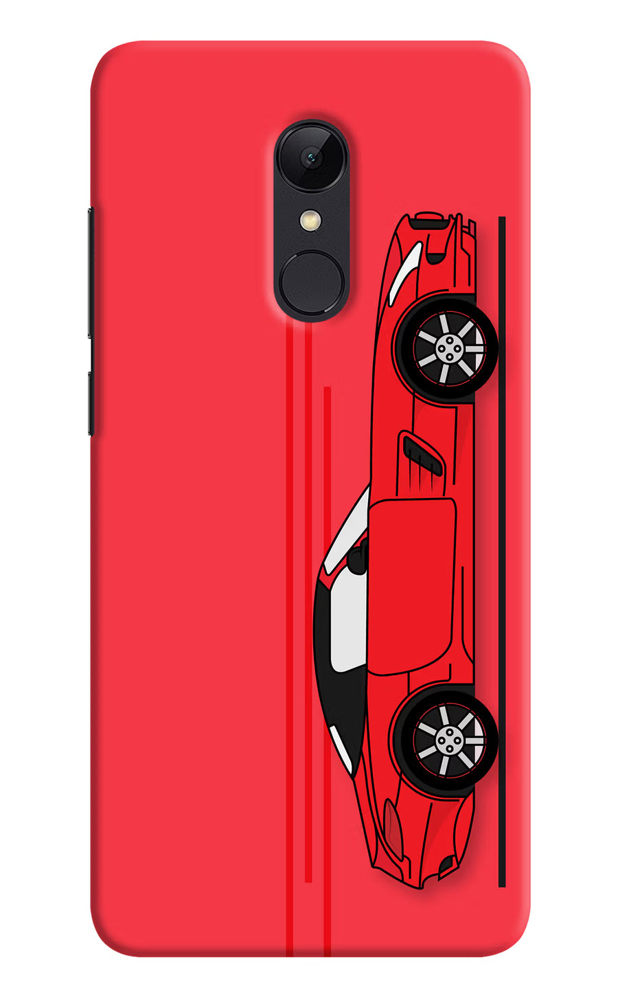 Red Velocity Redmi Note 4 Back Cover, Hard case