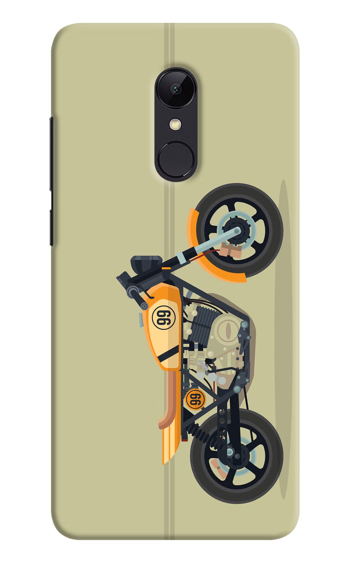 Vertical Speedster Redmi Note 4 Hard Case Back Cover by Casekaro