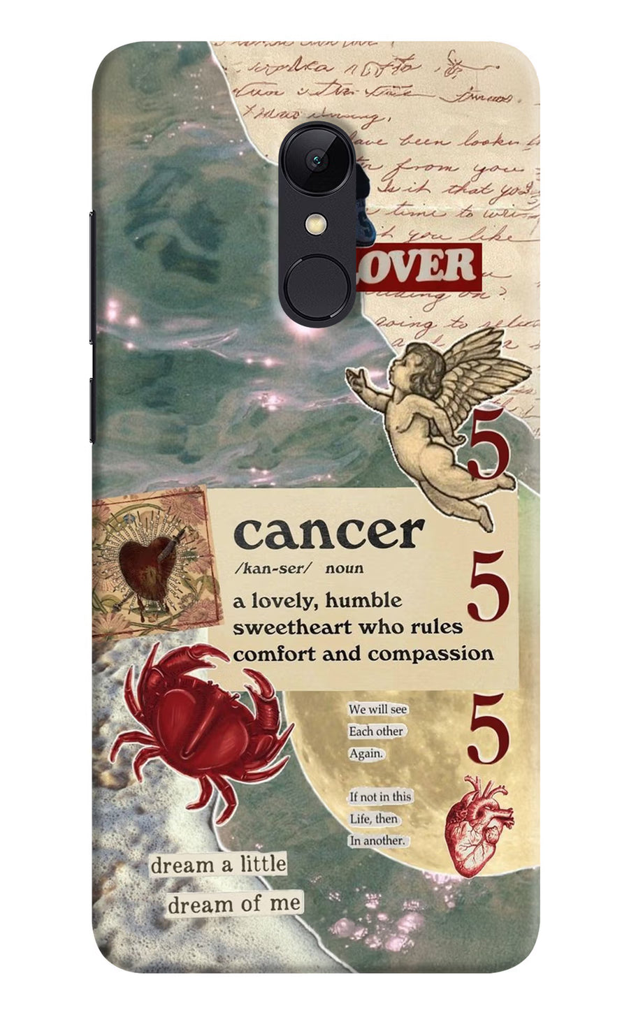 Cancer Zodiac Redmi Note 4 Back Cover, Hard case