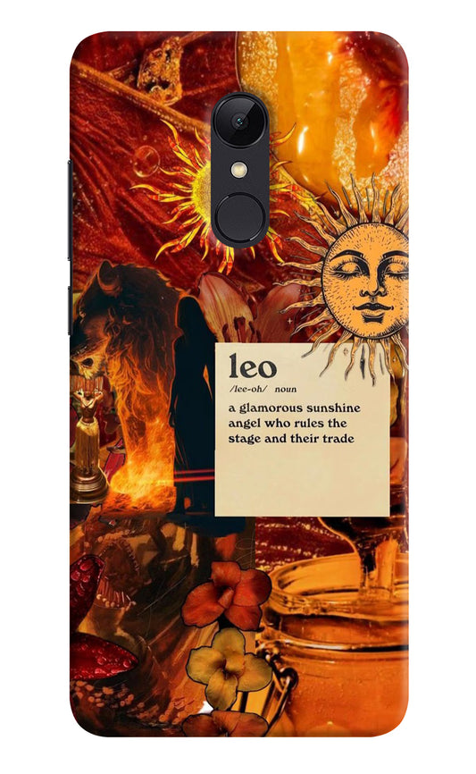 Leo Zodiac Redmi Note 4 Hard Case Back Cover by Casekaro