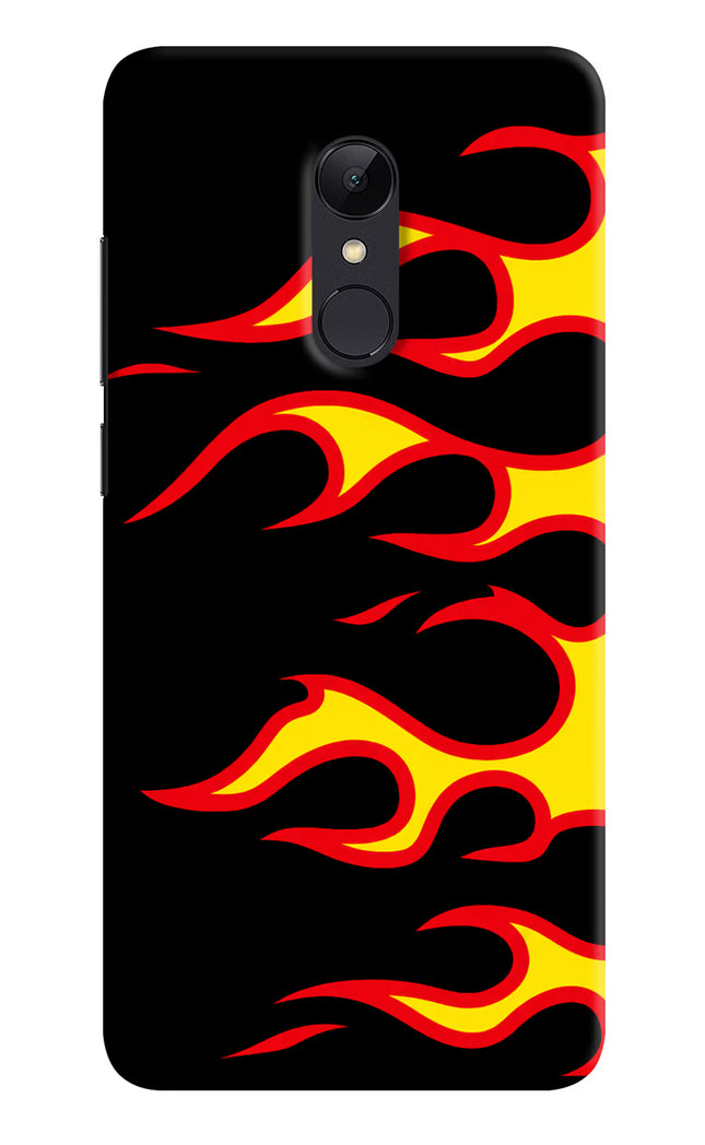 Side Sweep Flames Redmi Note 4 Hard Case Back Cover by Casekaro