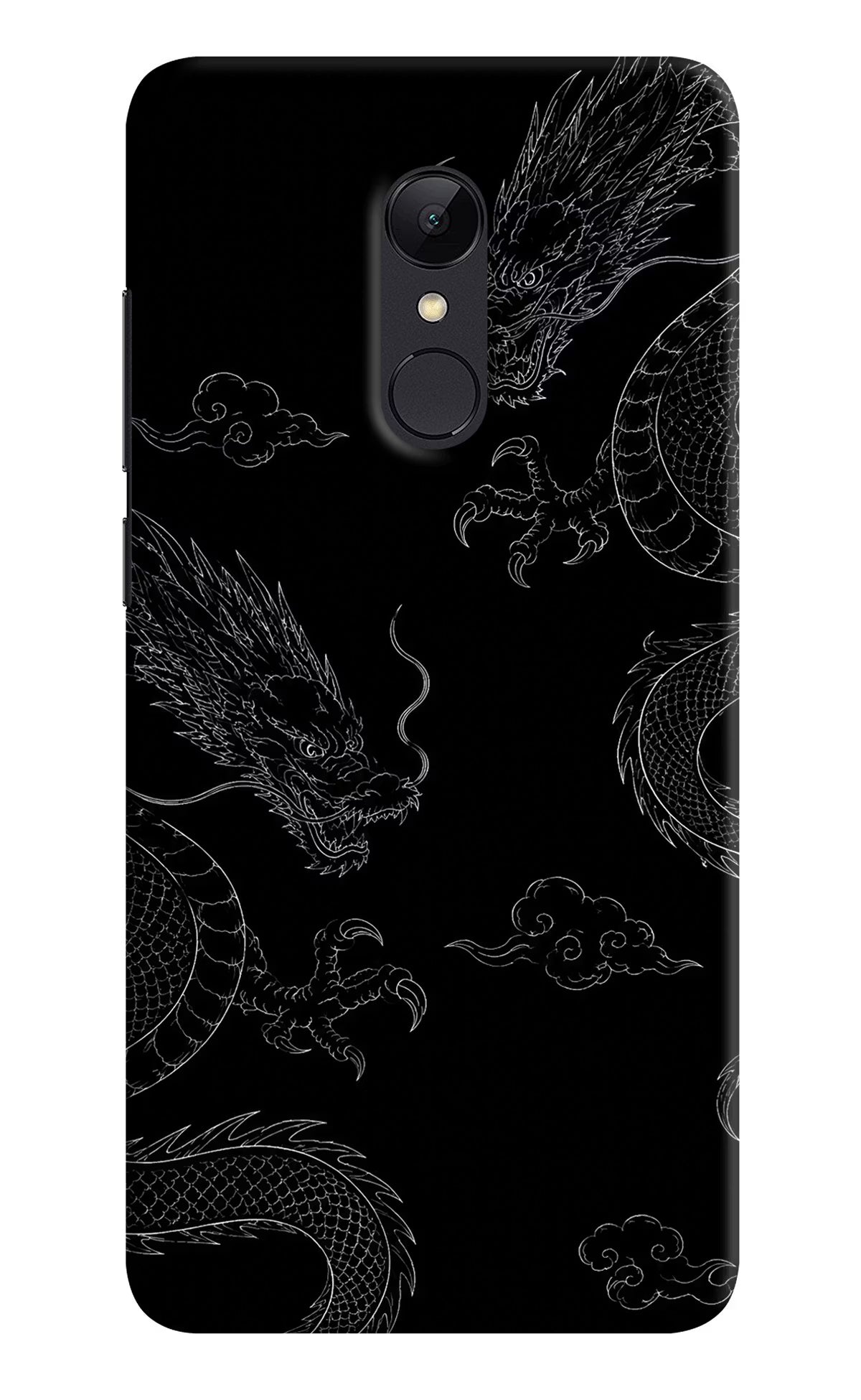 Twin Dragons Redmi Note 4 Hard Case Back Cover by Casekaro
