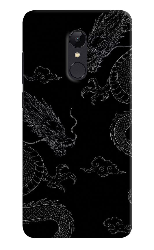 Twin Dragons Redmi Note 4 Hard Case Back Cover by Casekaro