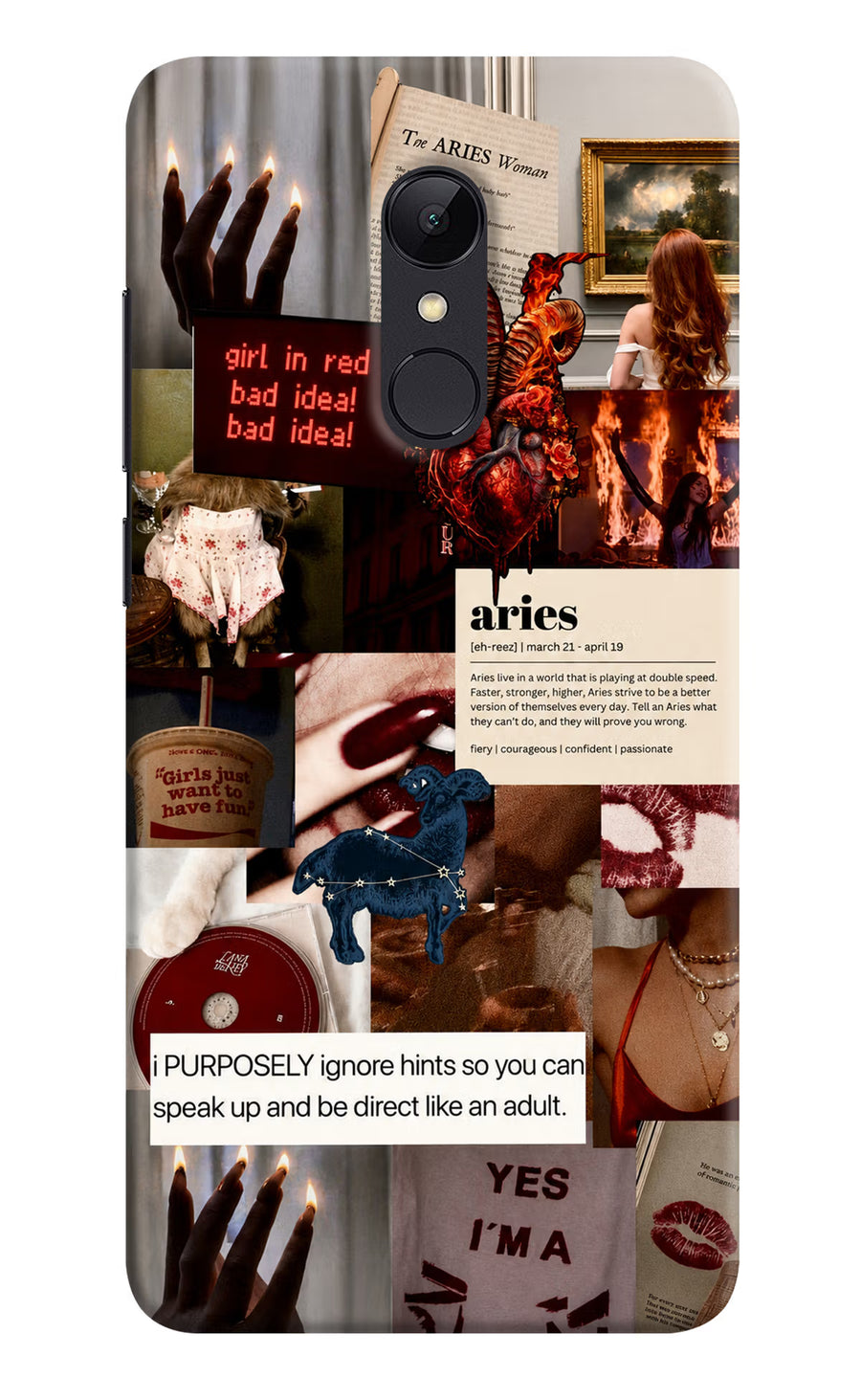 Zodiac Aries Redmi Note 4 Back Cover, Hard case
