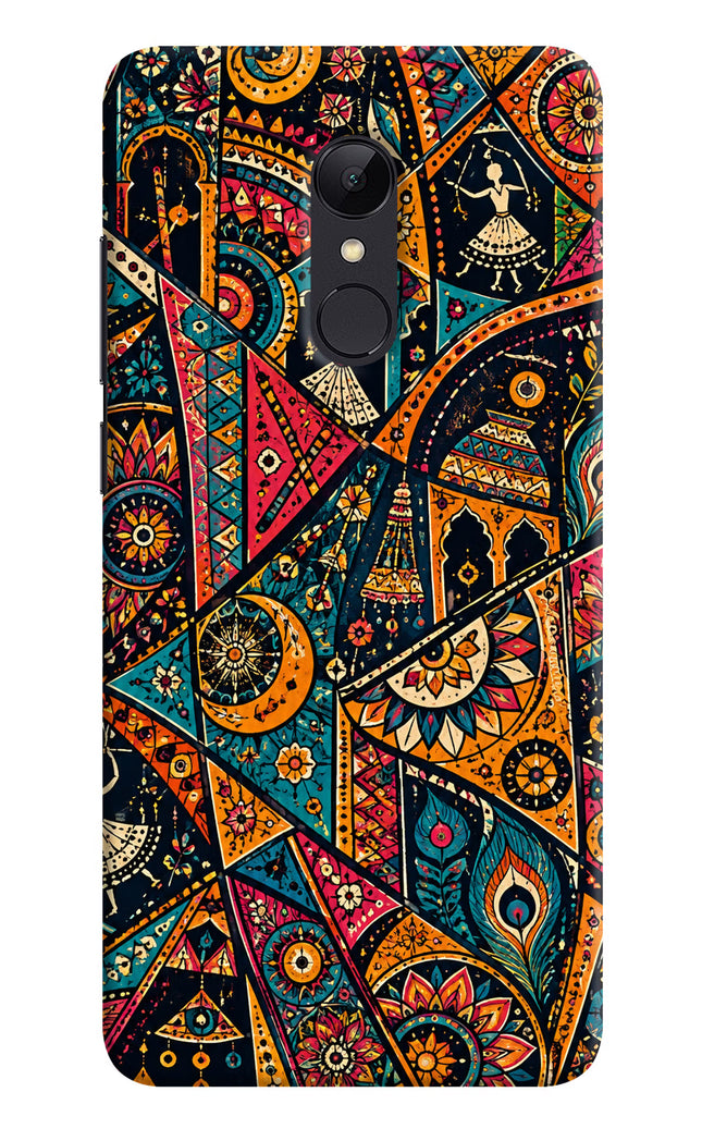 Folk Print Redmi Note 4 Hard Case Back Cover by Casekaro