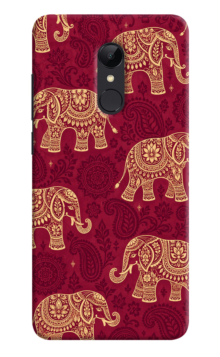 Maroon Elephant Redmi Note 4 Back Cover, Hard case