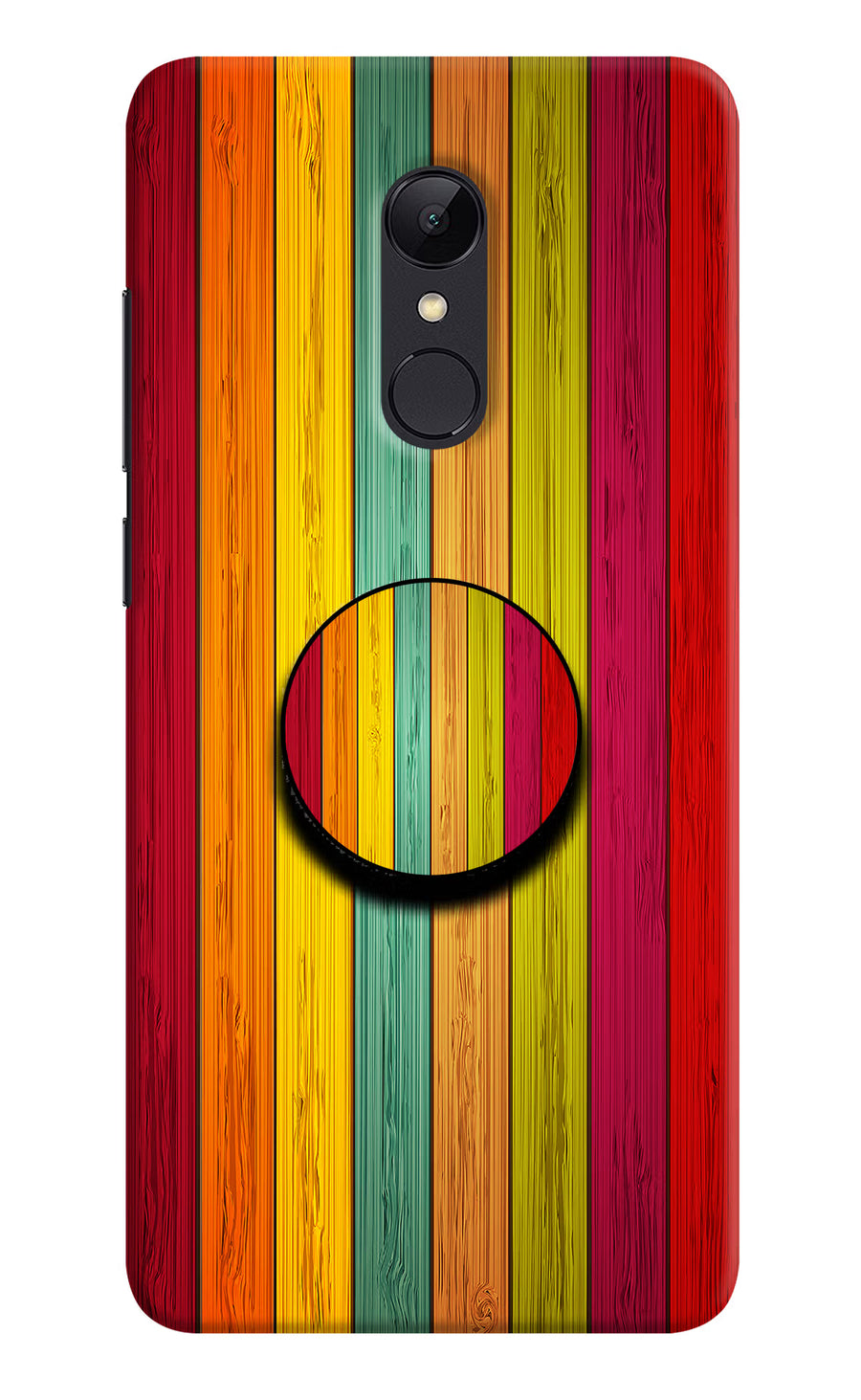 Multicolor Wooden Redmi Note 4 Pop Case, Hard case