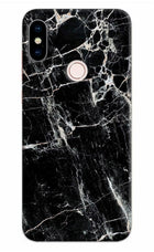 Black Marble Texture Redmi Note 5 Pro Hard Case Back Cover by Casekaro