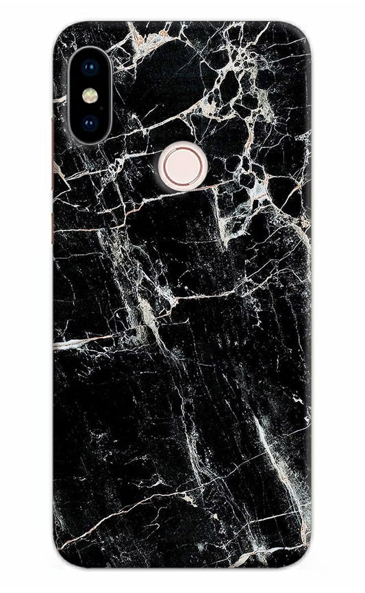 Black Marble Texture Redmi Note 5 Pro Hard Case Back Cover by Casekaro