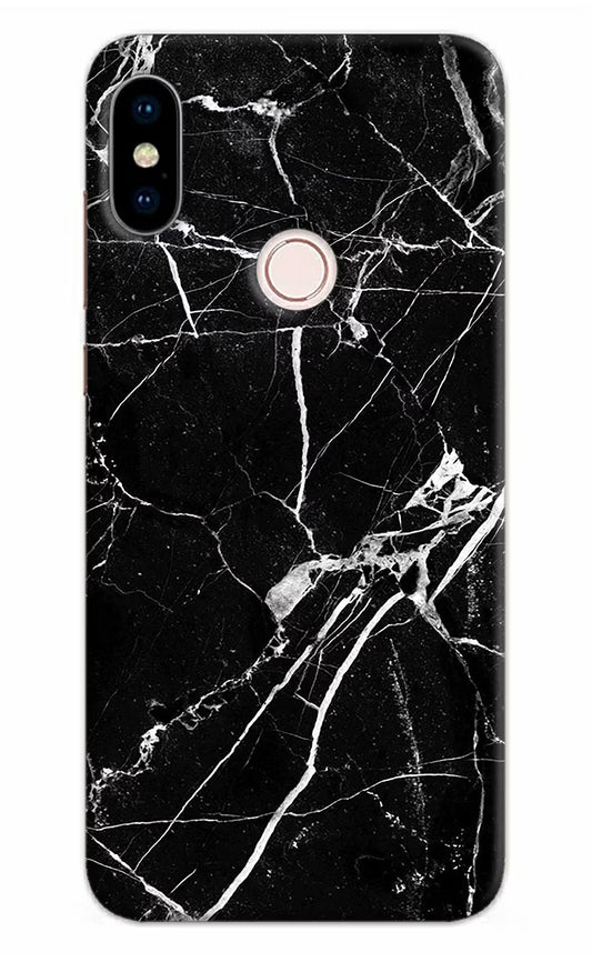 Black Marble Pattern Redmi Note 5 Pro Hard Case Back Cover by Casekaro