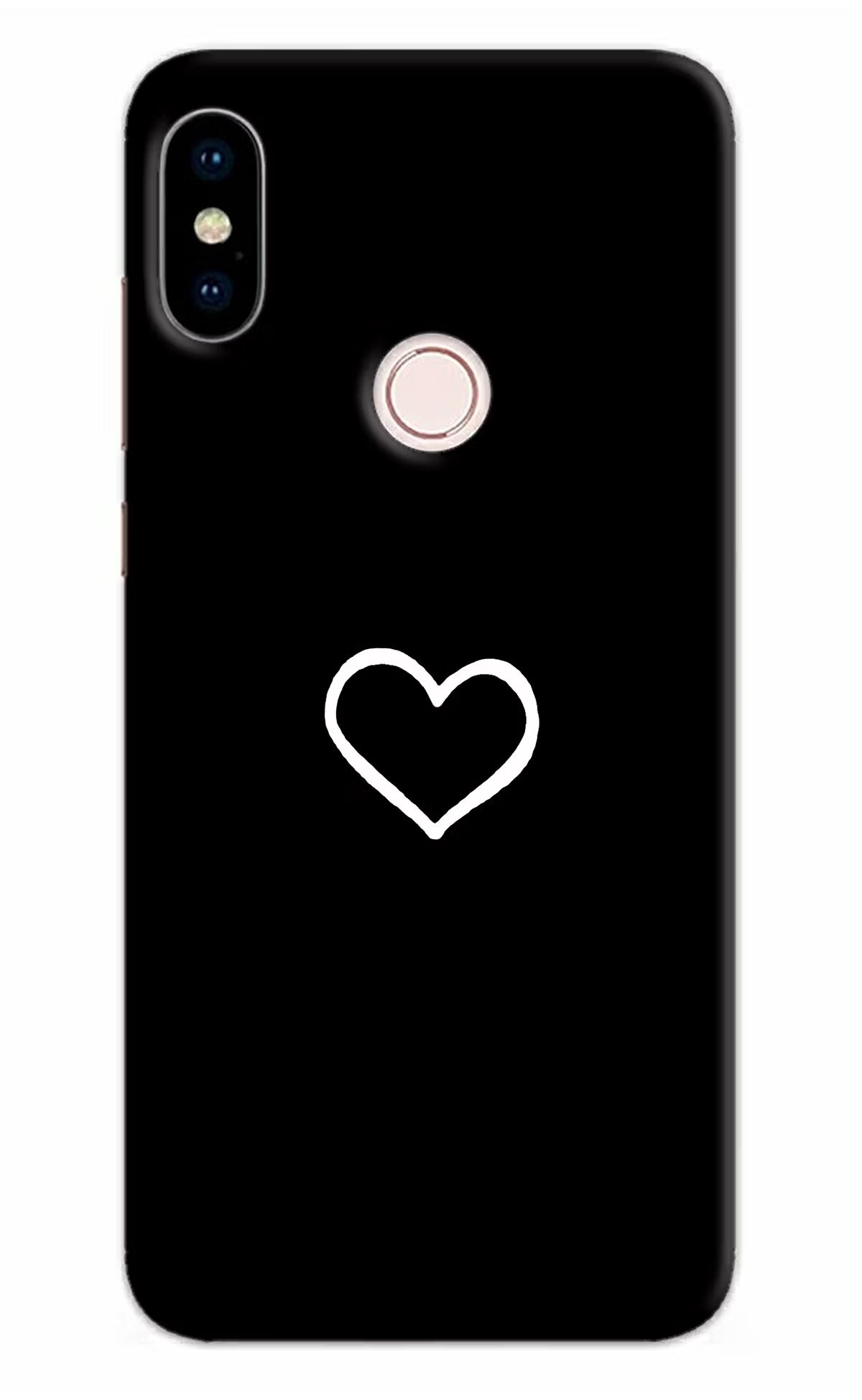 Heart Redmi Note 5 Pro Hard Case Back Cover by Casekaro