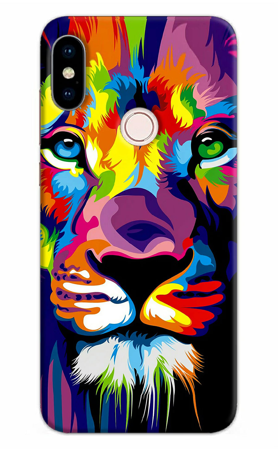 Lion Redmi Note 5 Pro Back Cover, Hard case