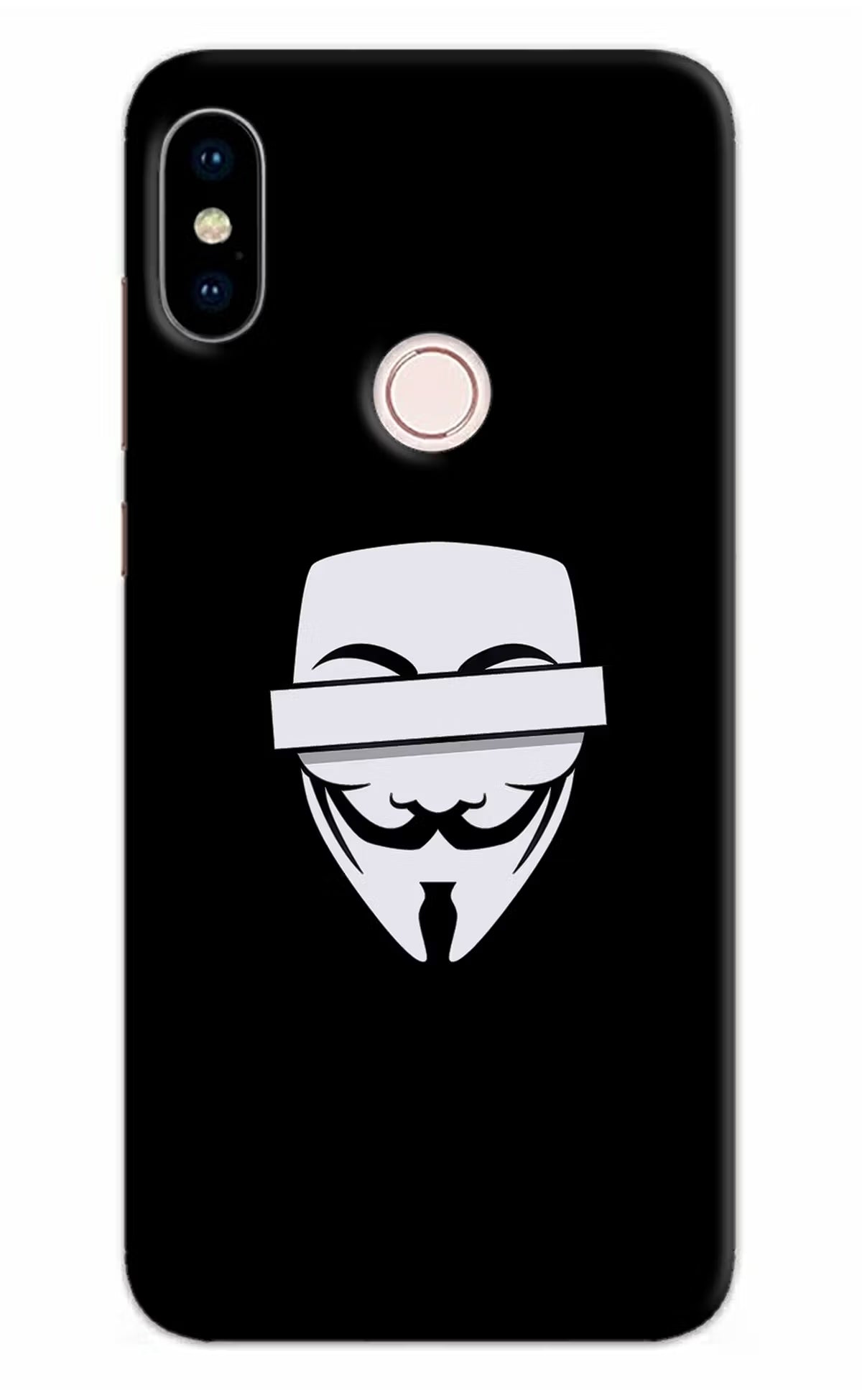 Anonymous Face Redmi Note 5 Pro Hard Case Back Cover by Casekaro