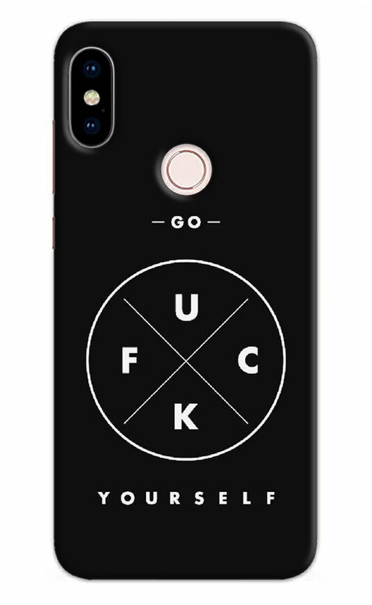Go Fuck Yourself Redmi Note 5 Pro Hard Case Back Cover by Casekaro