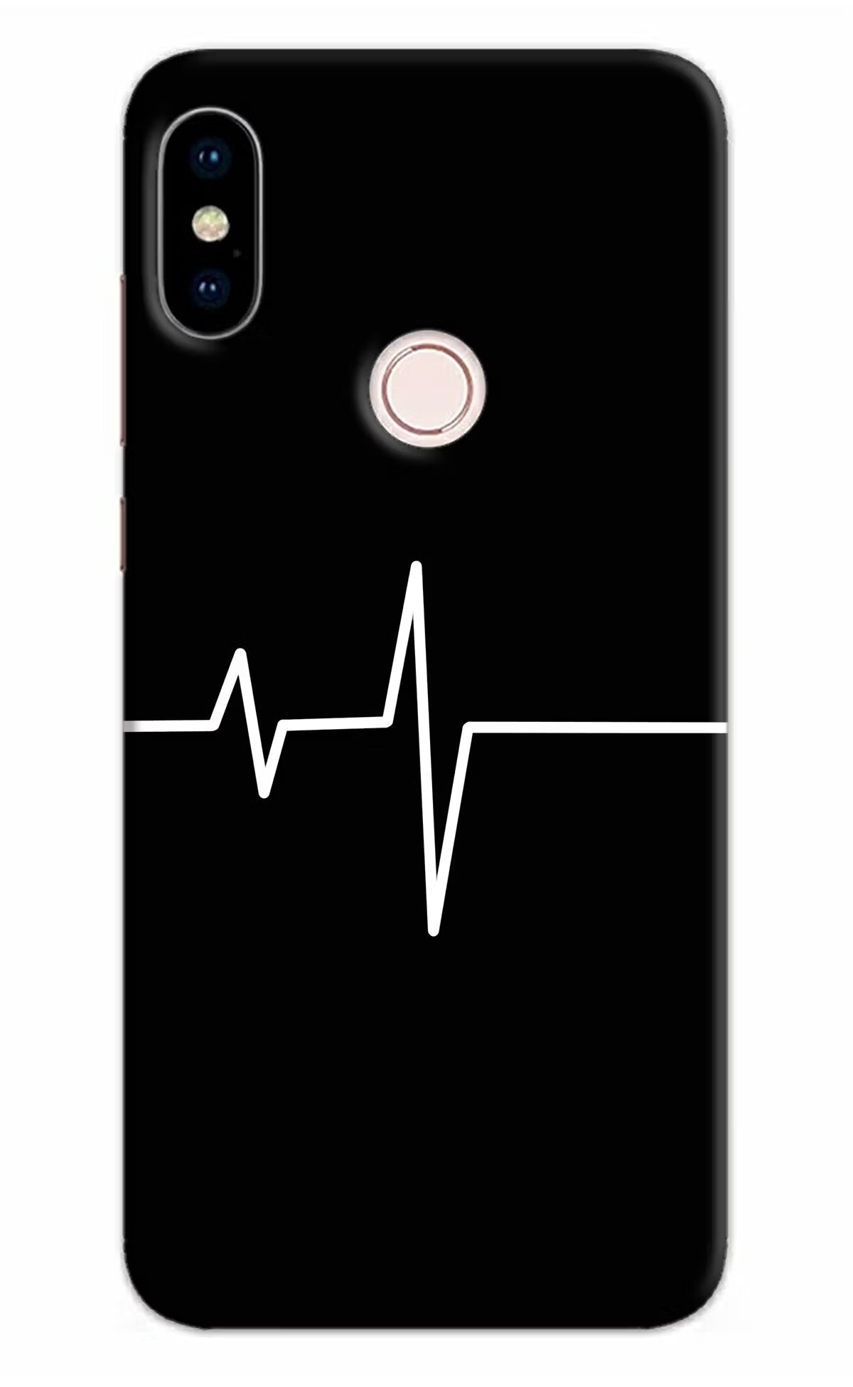 Heart Beats Redmi Note 5 Pro Hard Case Back Cover by Casekaro
