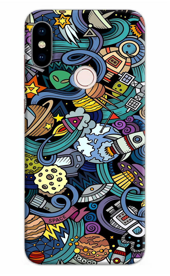 Space Abstract Redmi Note 5 Pro Hard Case Back Cover by Casekaro