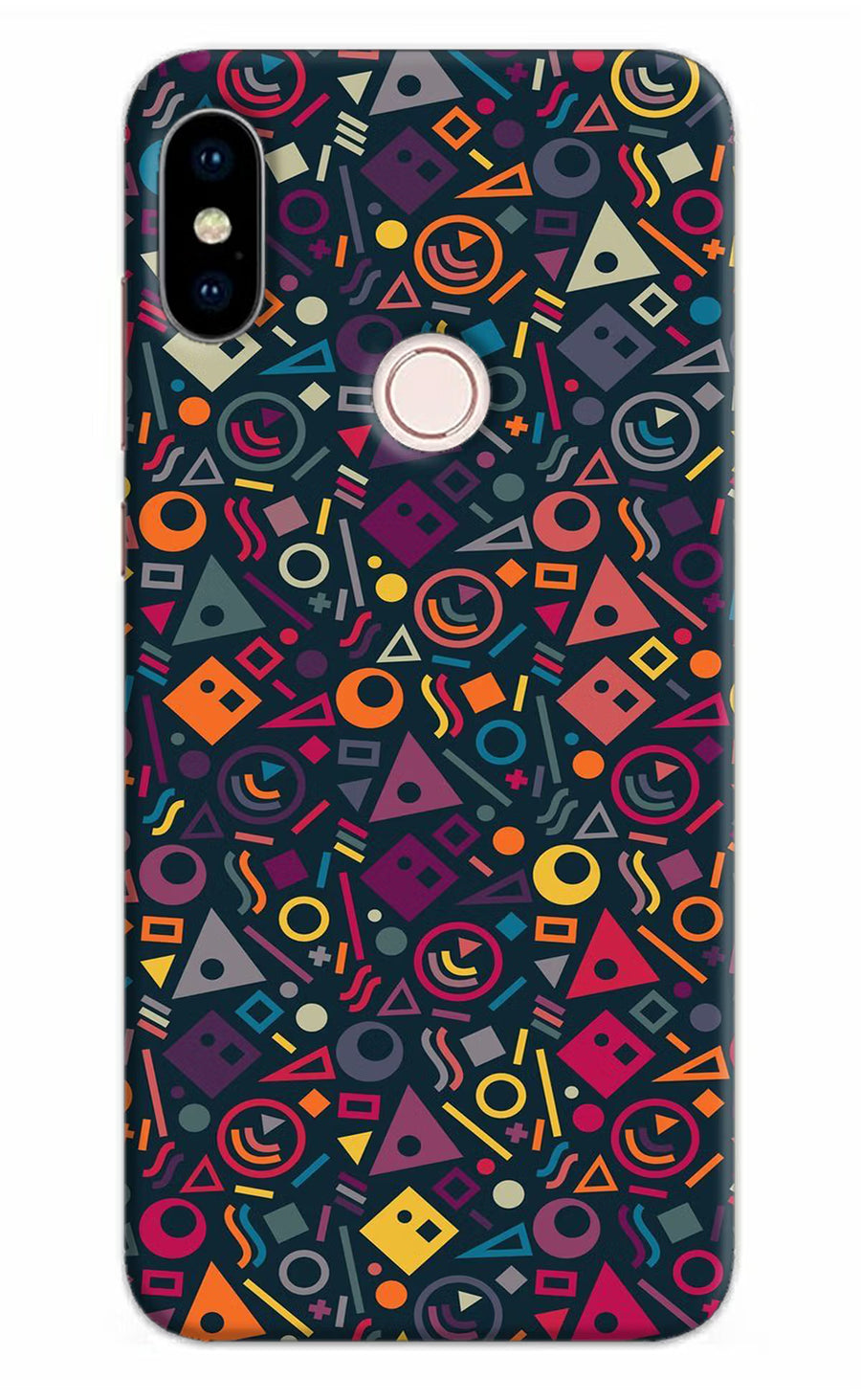 Geometric Abstract Redmi Note 5 Pro Back Cover, Hard case