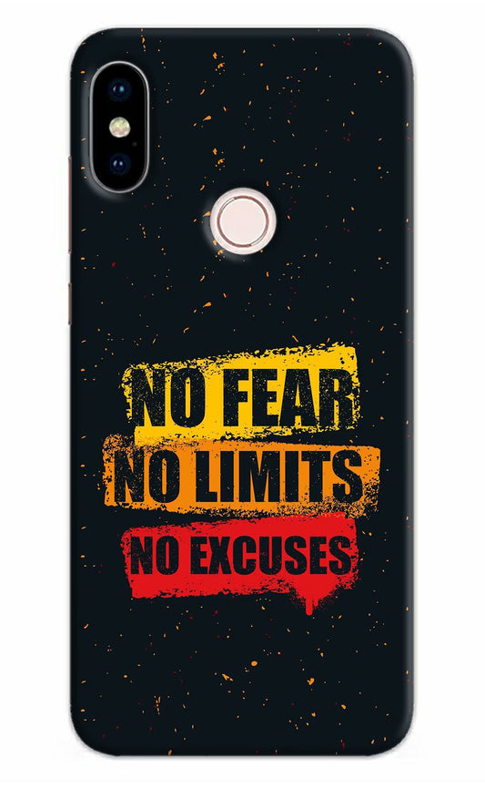 No Fear No Limits No Excuse Redmi Note 5 Pro Hard Case Back Cover by Casekaro