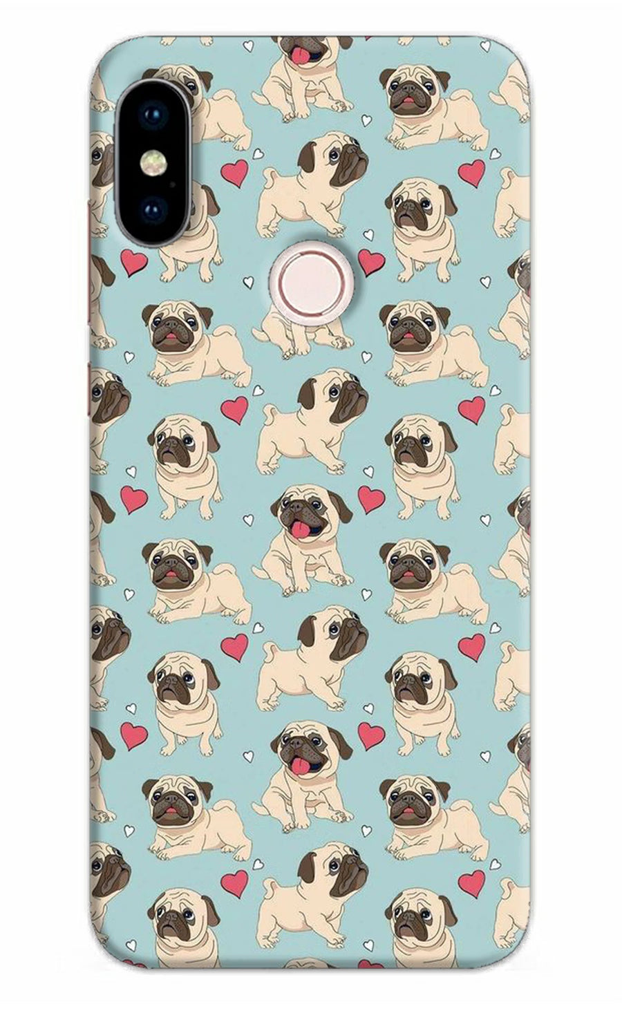 Pug Dog Redmi Note 5 Pro Back Cover, Hard case