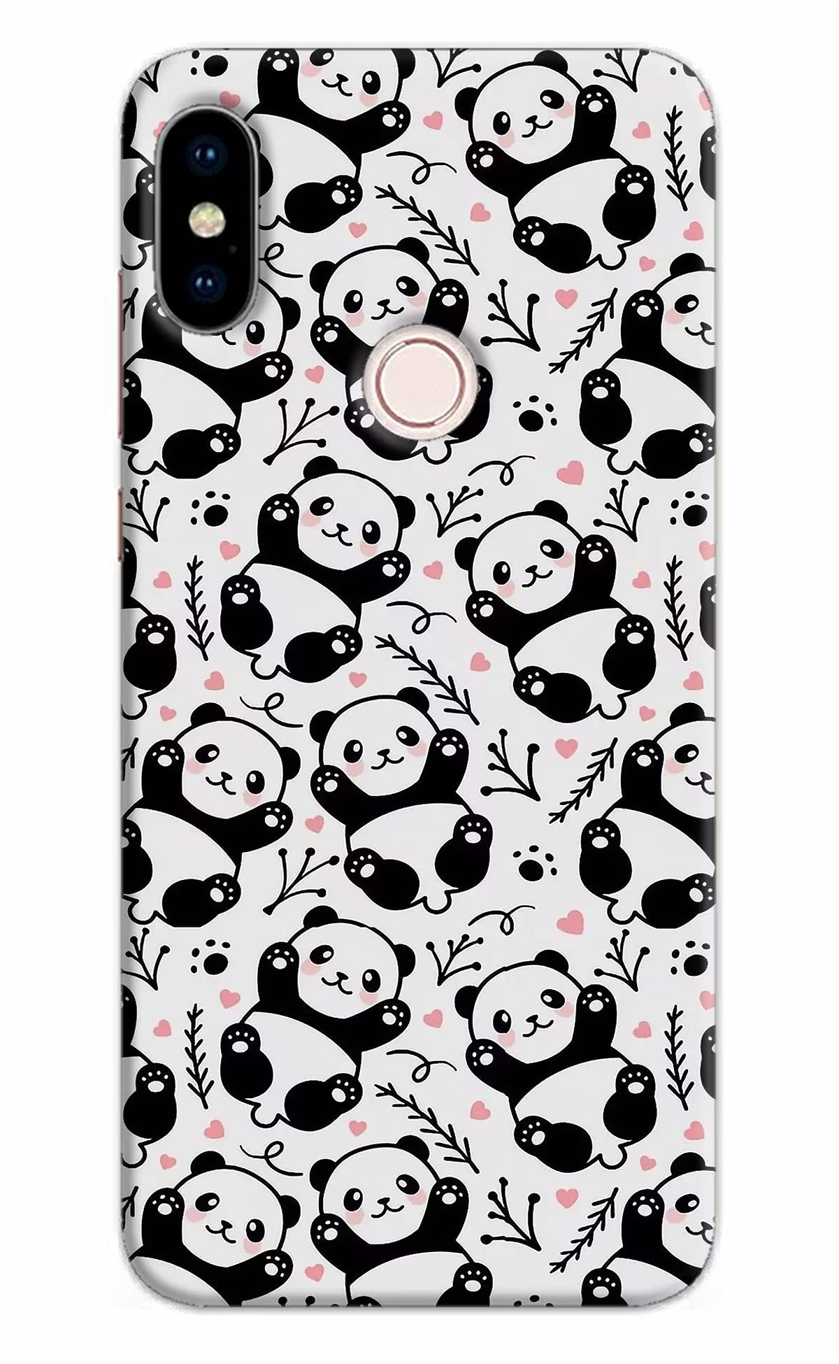 Cute Panda Redmi Note 5 Pro Hard Case Back Cover by Casekaro