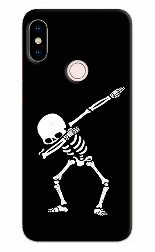 Dabbing Skeleton Art Redmi Note 5 Pro Hard Case Back Cover by Casekaro