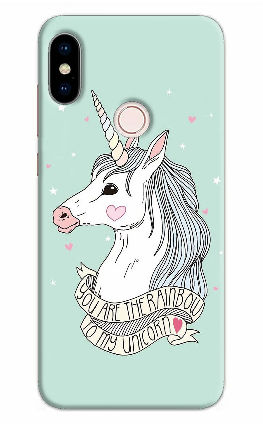 Unicorn Wallpaper Redmi Note 5 Pro Back Cover, Hard case