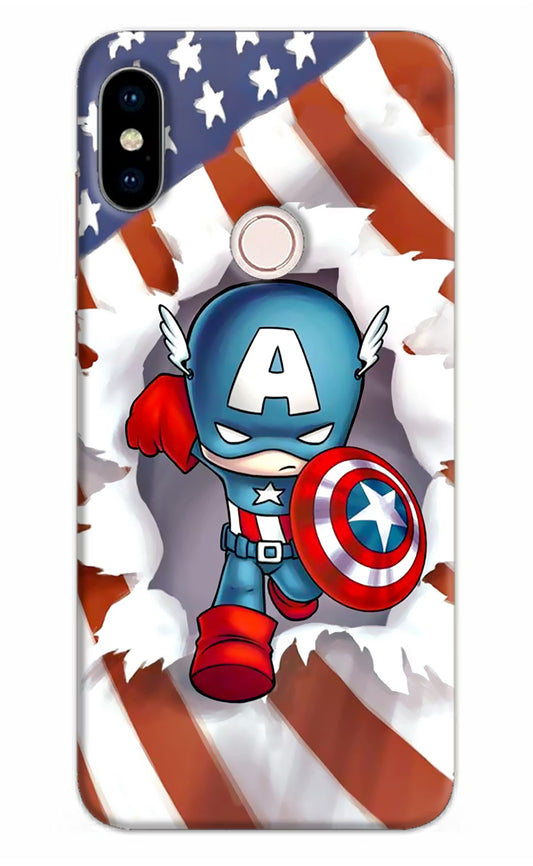 Captain America Redmi Note 5 Pro Hard Case Back Cover by Casekaro