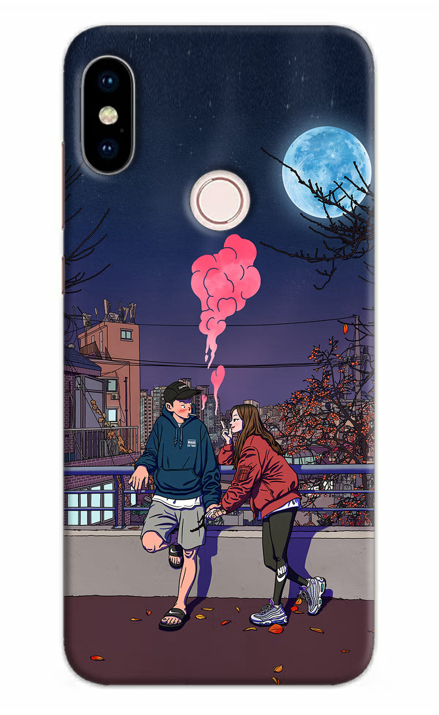Chilling Couple Redmi Note 5 Pro Back Cover, Hard case