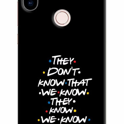 FRIENDS Dialogue Redmi Note 5 Pro Hard Case Back Cover by Casekaro