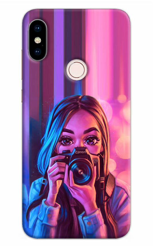 Girl Photographer Redmi Note 5 Pro Hard Case Back Cover by Casekaro