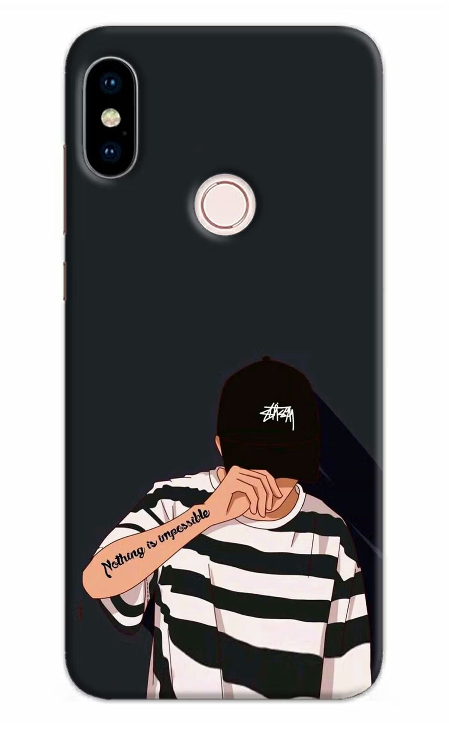 Aesthetic Boy Redmi Note 5 Pro Back Cover, Hard case