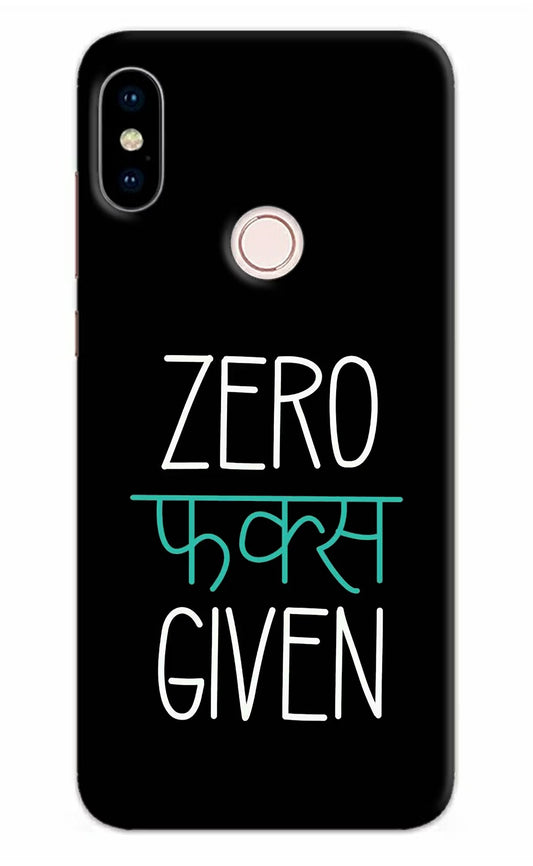 Zero Fucks Given Redmi Note 5 Pro Hard Case Back Cover by Casekaro