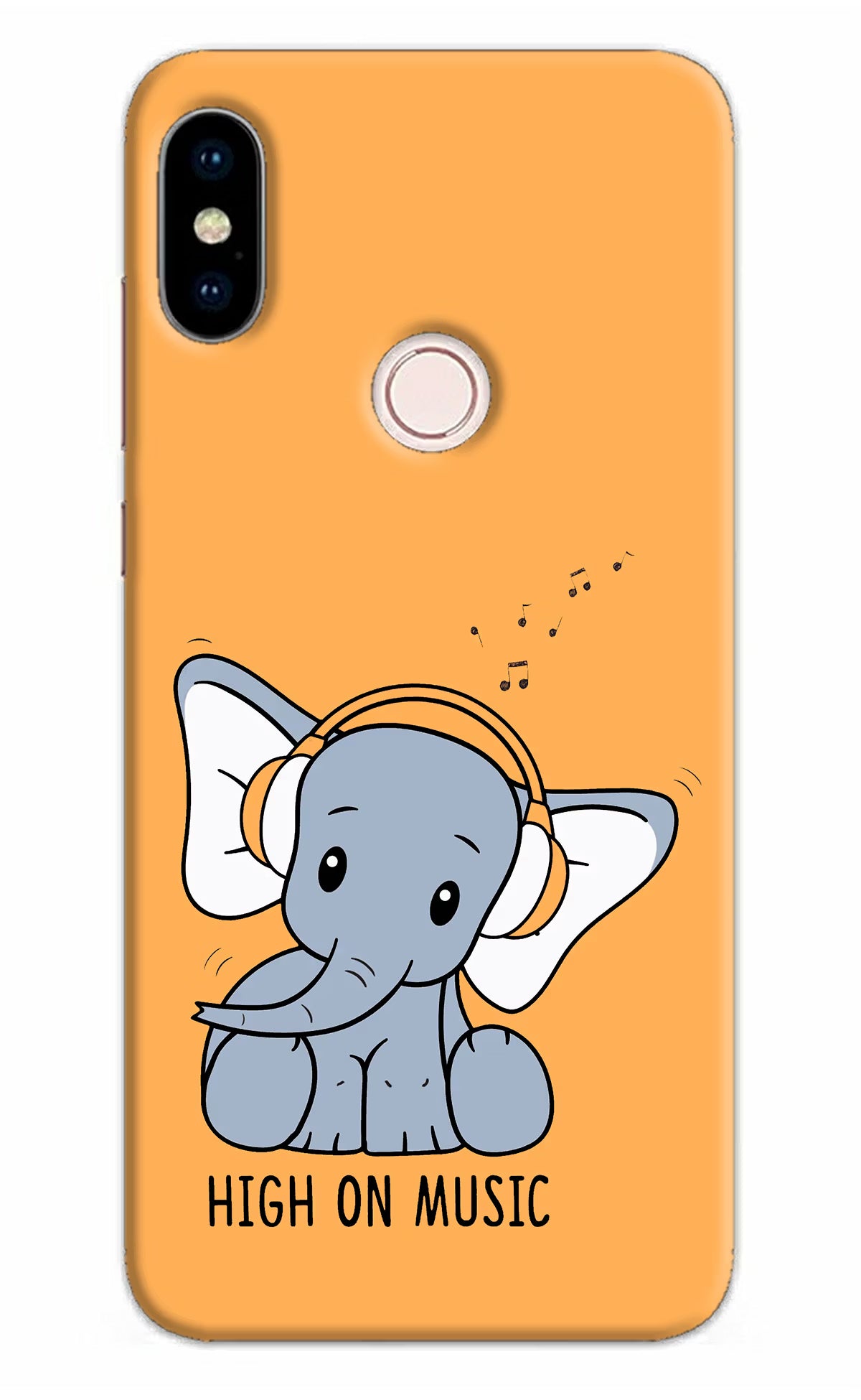 High On Music Redmi Note 5 Pro Hard Case Back Cover by Casekaro