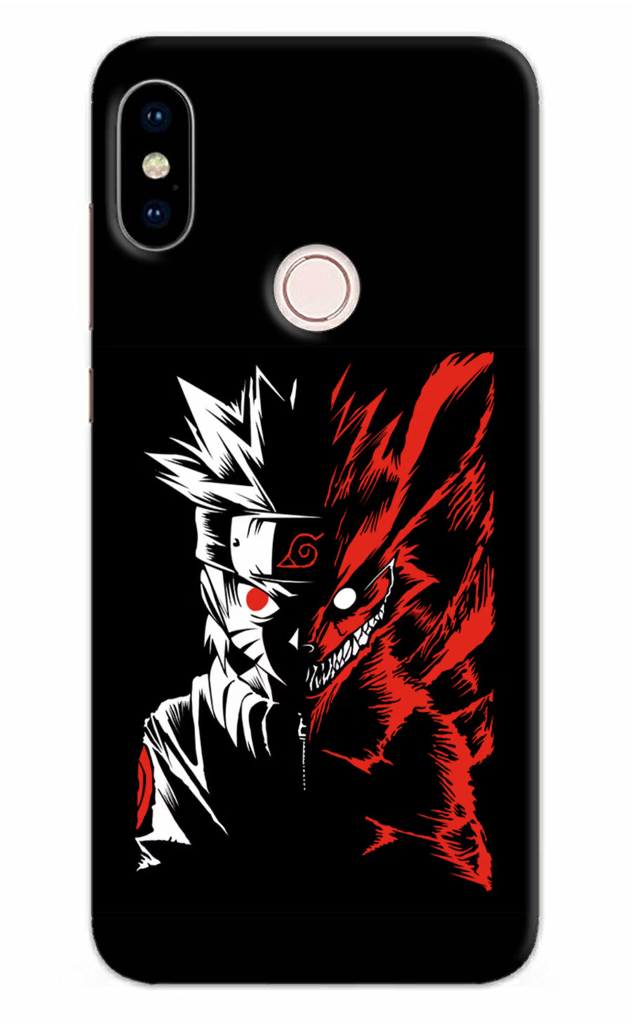 Naruto Two Face Redmi Note 5 Pro Back Cover, Hard case