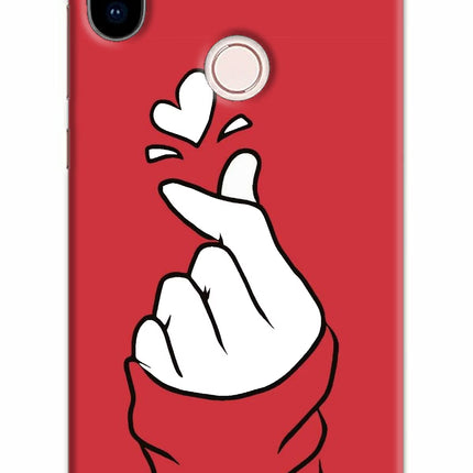 Korean Love Sign Redmi Note 5 Pro Hard Case Back Cover by Casekaro